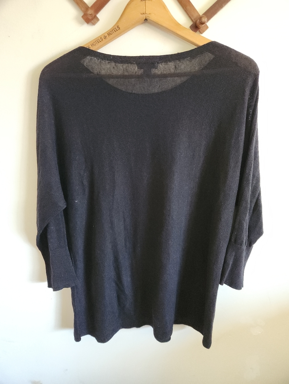 J. Jill Lightweight Crewneck Sweater 3/4 Sleeve Gray Linen Viscose Small - Picture 5 of 5